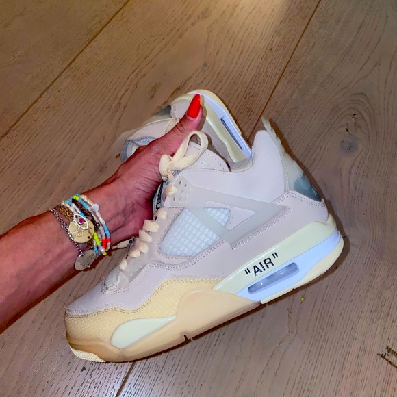 Off-White Shoes | Jordan 4 Retro Offwhite Sail Bnwt Retail 914 | Poshmark